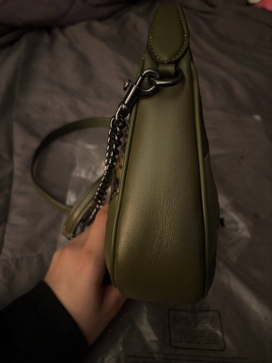 Coach Carmen Mini Crossbody Bag AND WALLET, Olive Multi-Leather Design. - Picture 6 of 15